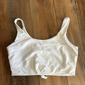 Zaful White Bikini top sz L
